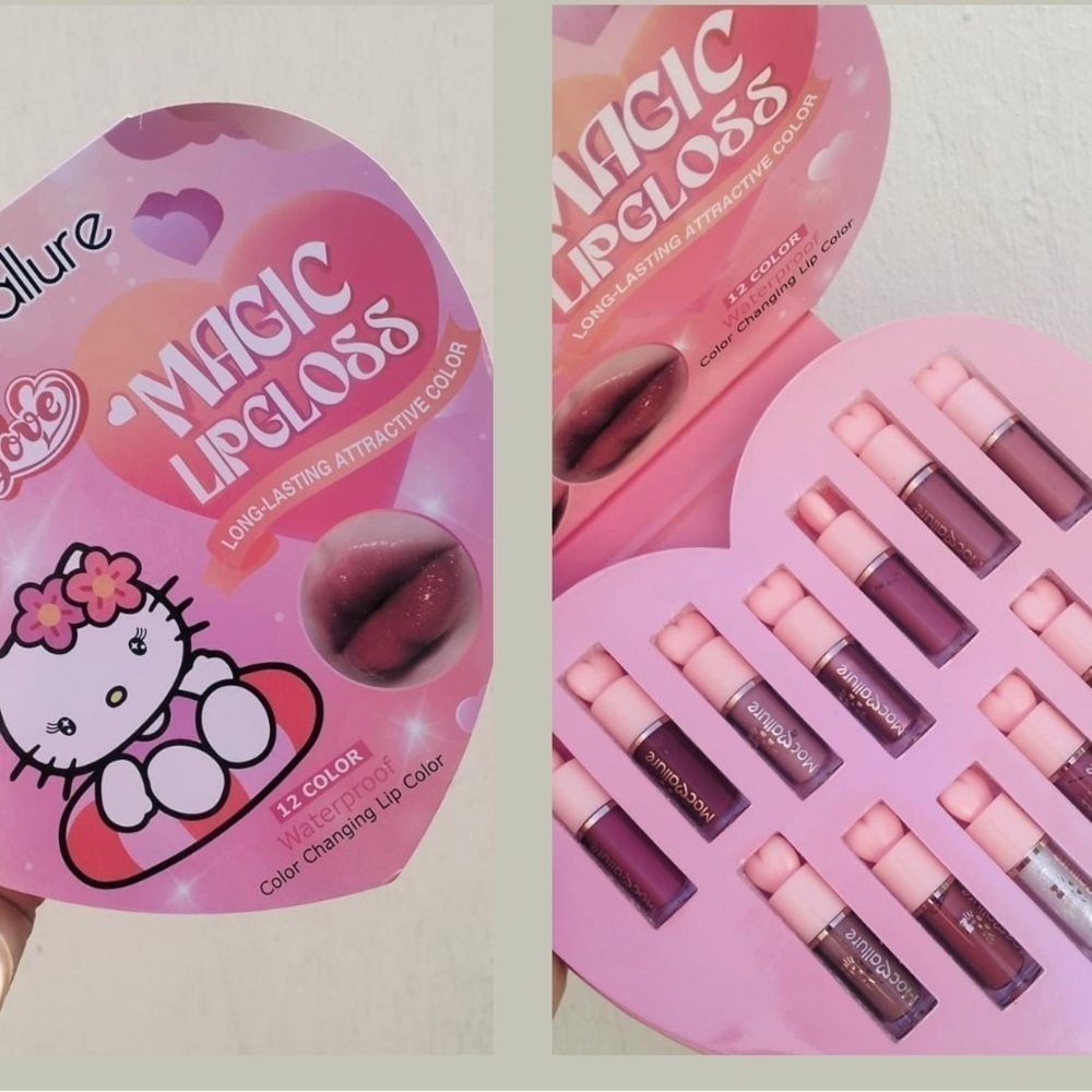 Set of 12 Magic Color Changing Lip Gloss. SEALED BOX.